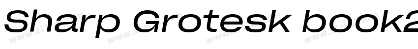 Sharp Grotesk book25字体转换
